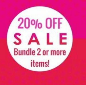 20% off when you bundle two or more items